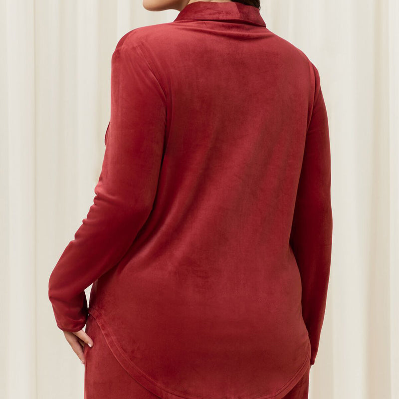 Triumph Mix & Match Velour Boyfriend - Mannish Red - 10213389-1692