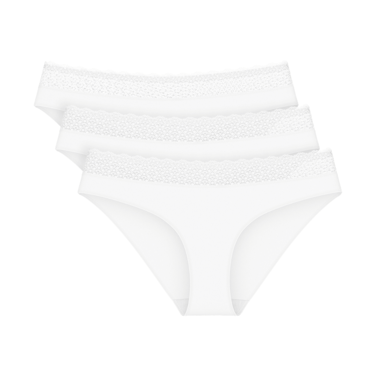 Triumph Feel Of Modal 3-Pack tai trusse, hvid - 10214907 - 0003 - White