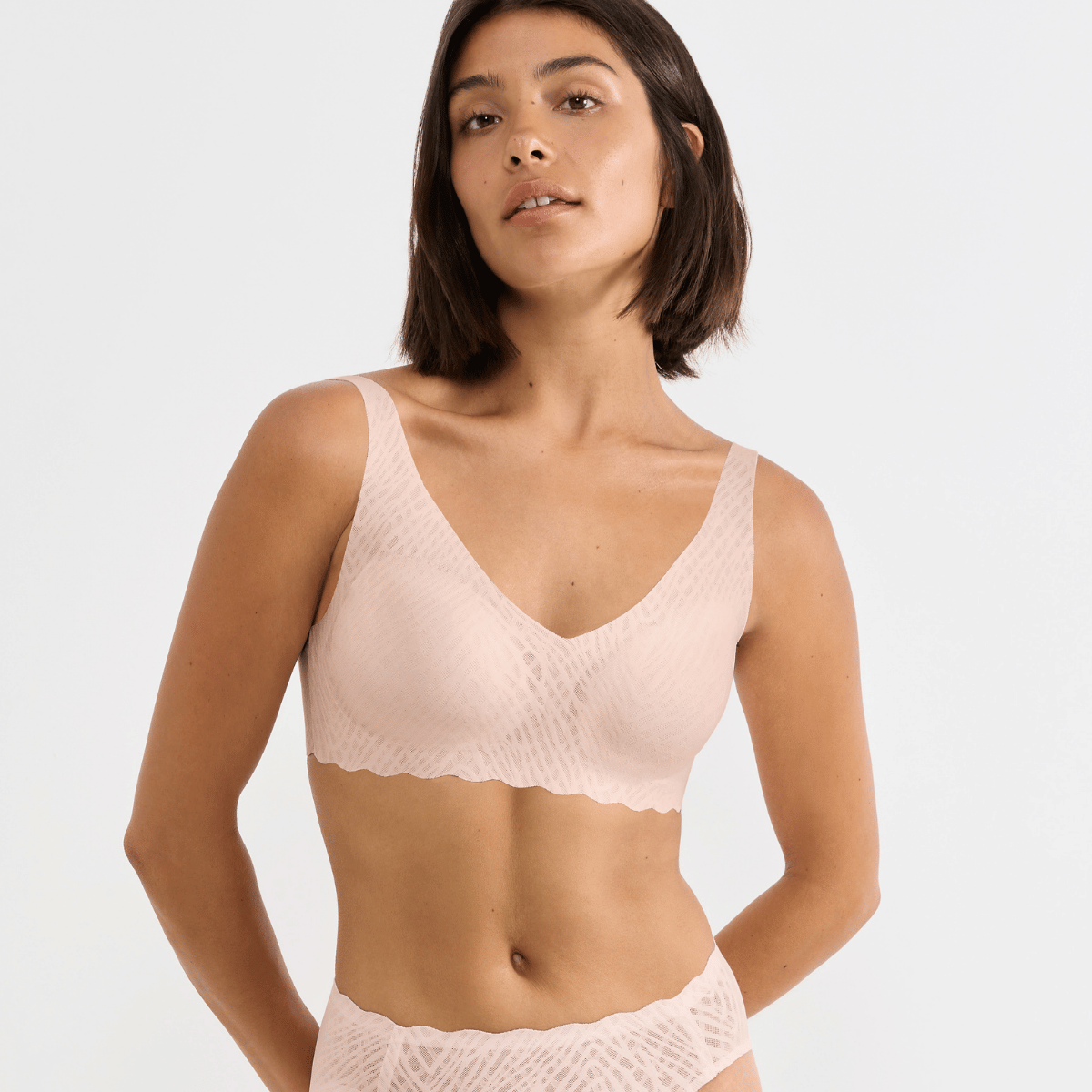 Sloggi Zero Feel Bliss BH top, lyserød - 10219688 - 00DM - Puff Pink