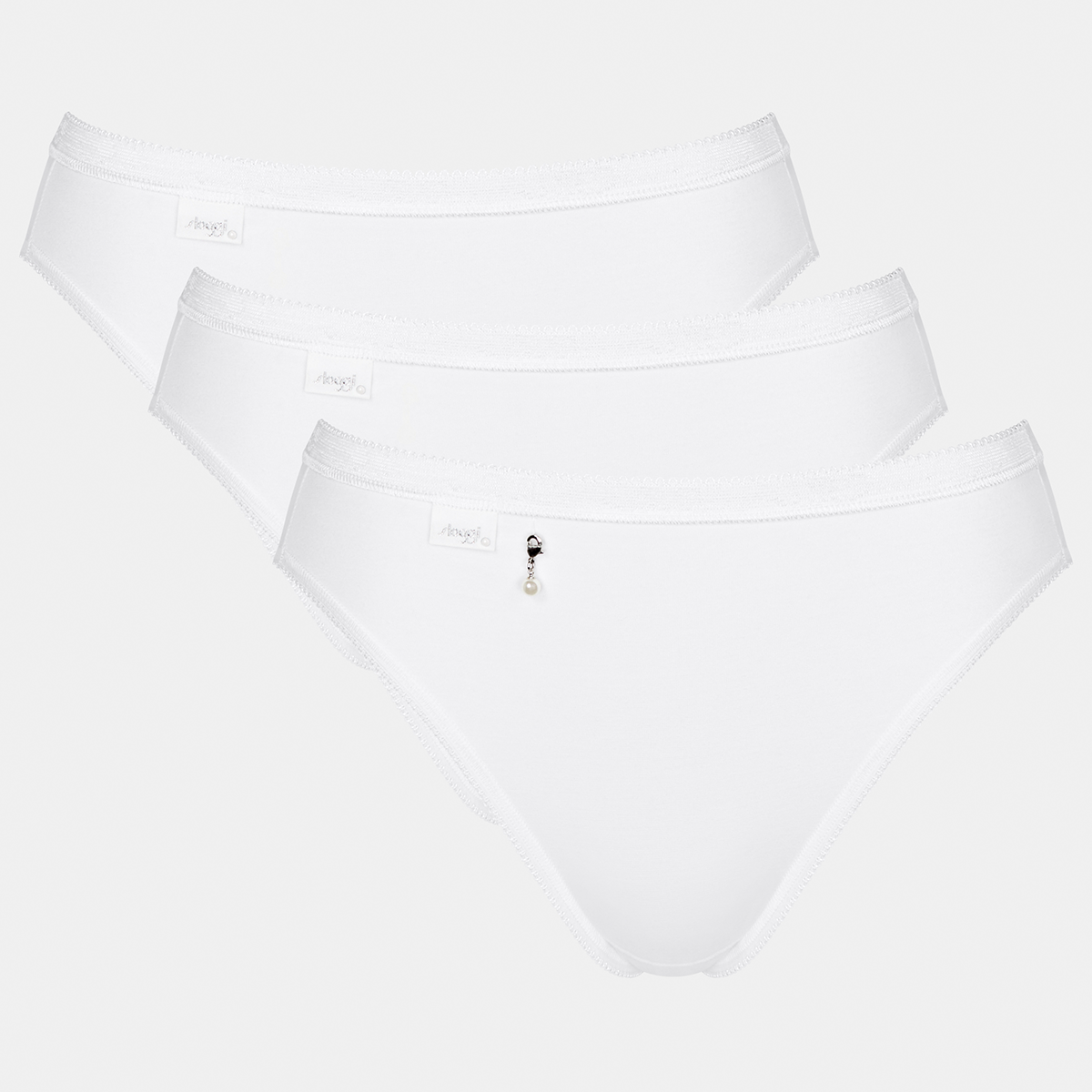 Sloggi Basic H Pearl 3 Pack - White - 10221622-0003