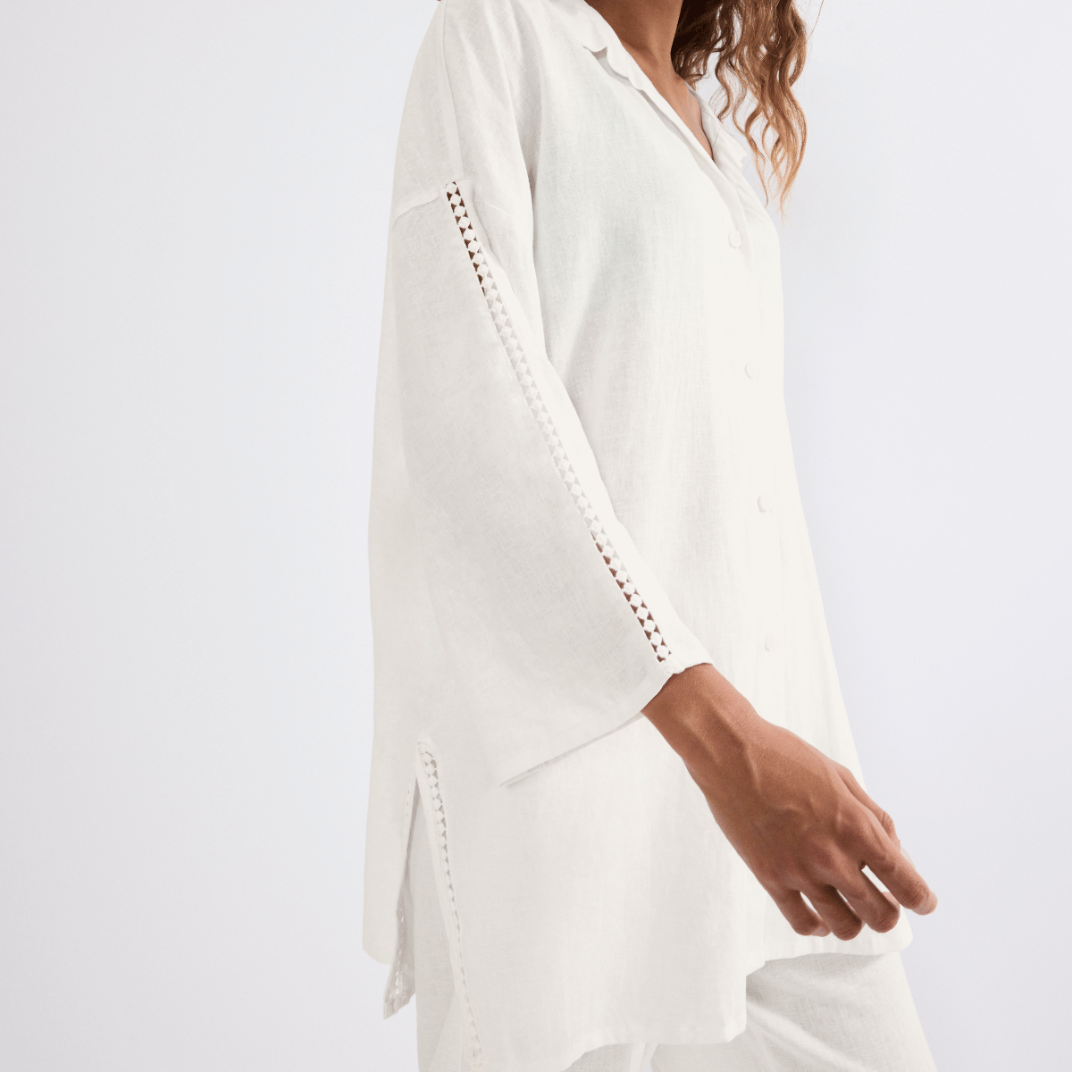Triumph Summer Wear skjorte, hvid - 10227228 - 00GZ - Silk White