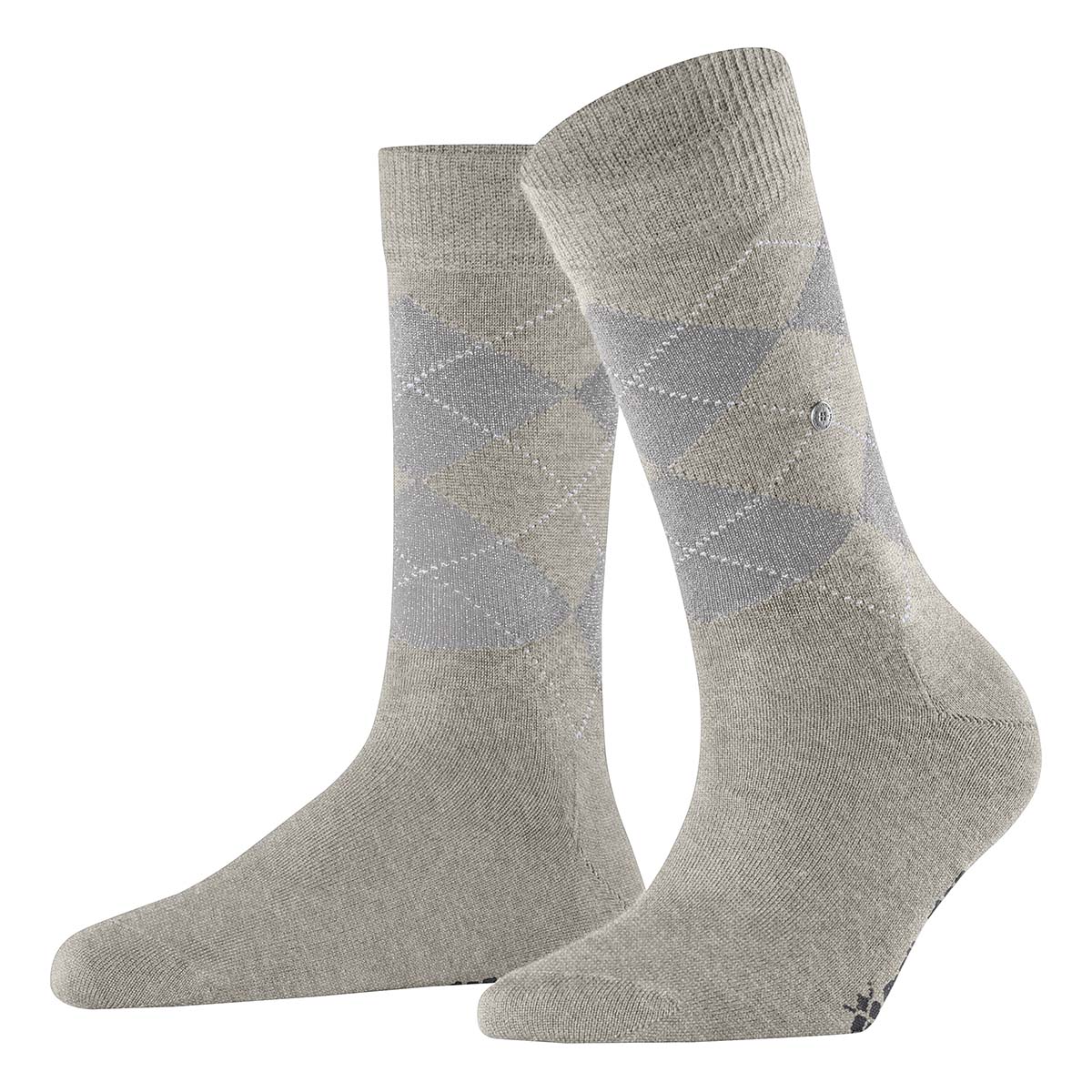 Burlington Marylebone Glitter ankelstrømper, grå - 22182 - 3771 - Light Grey