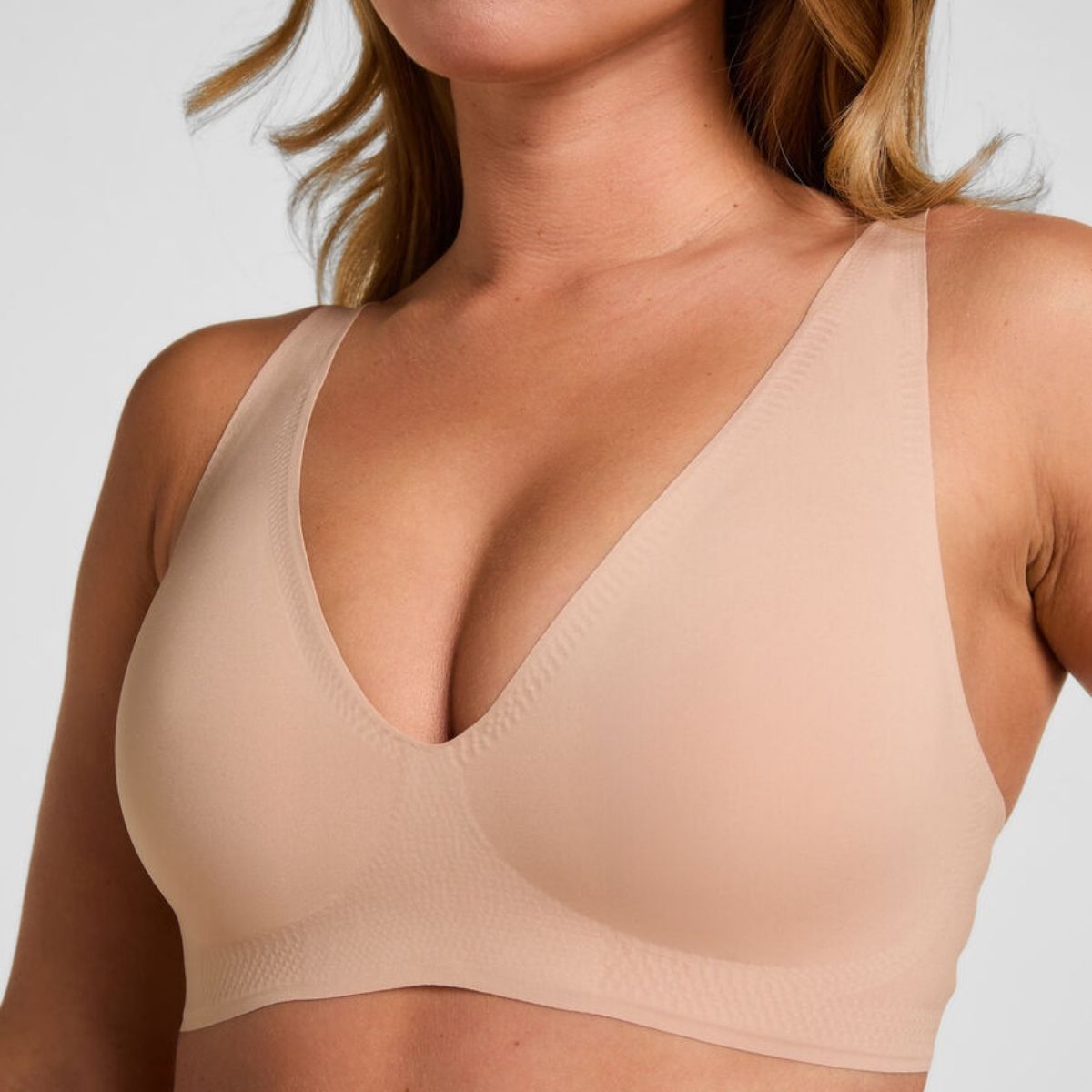 Hunkemöller Super Comfort bralette BH, beige - 306397 - rugby tan - Rugby Tan