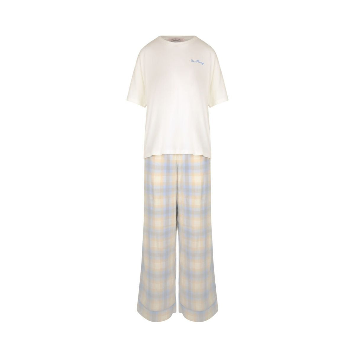 Hunkemöller pyjamas, creme - 307164 - brunnera blue - Brunnera Blue