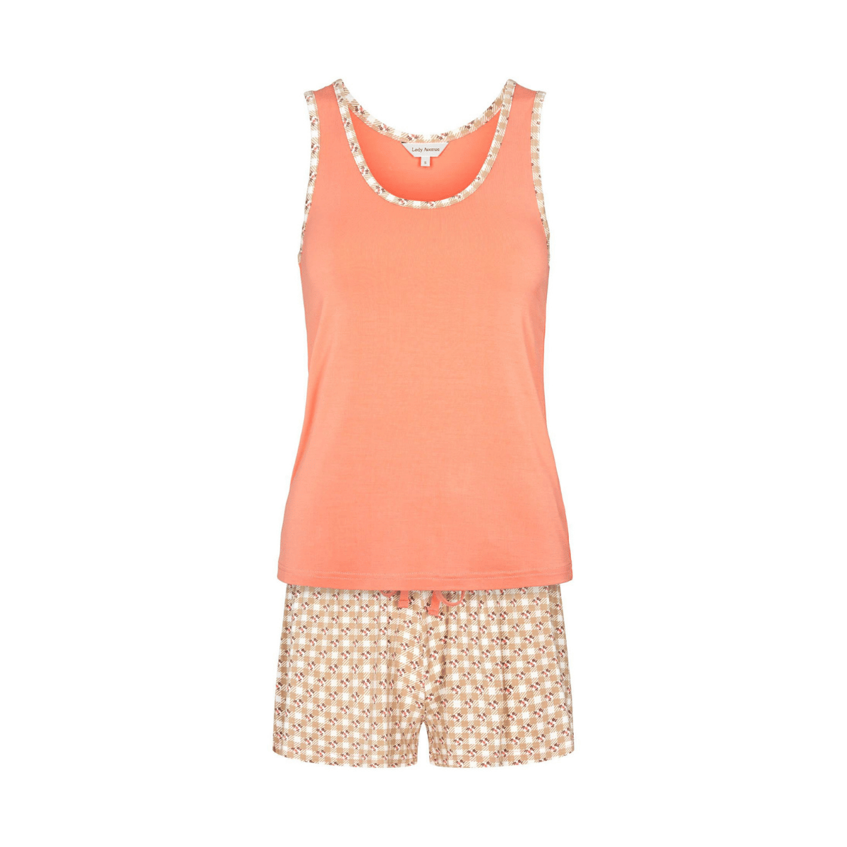 Lady Avenue Bamboo pyjamas, orange - 61-500 - 679 - Desert Garden