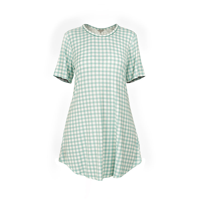 Lady Avenue Bamboo - Green Checks - 61-602-680