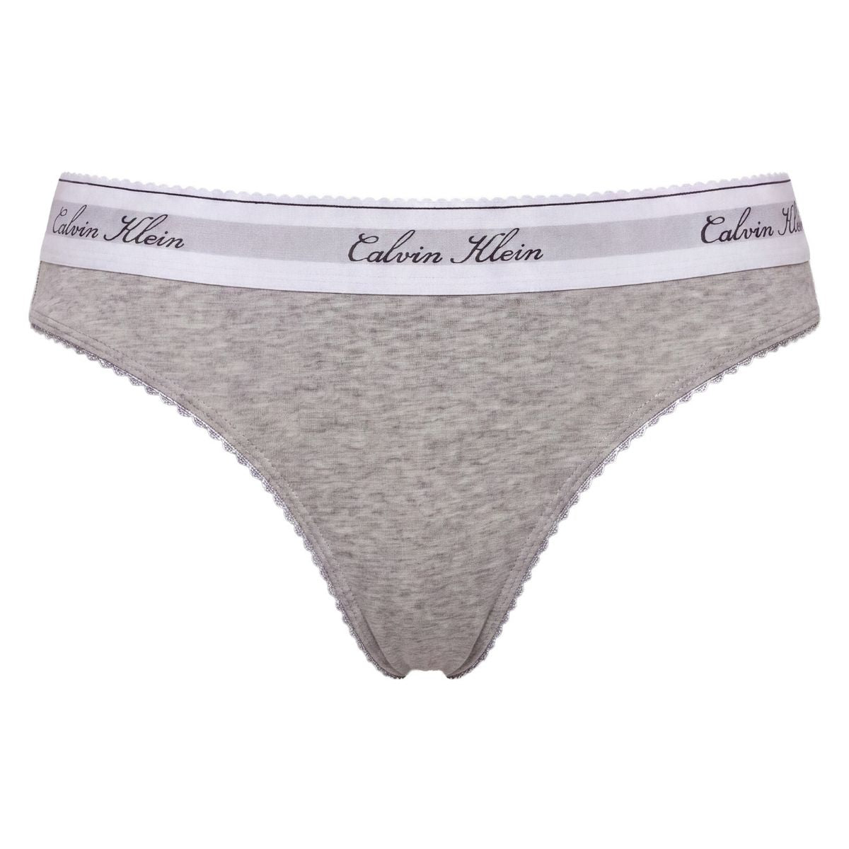 Calvin Klein New Signature Logo g-streng, grå - LV00QF9075 - P7A - Grey Heather
