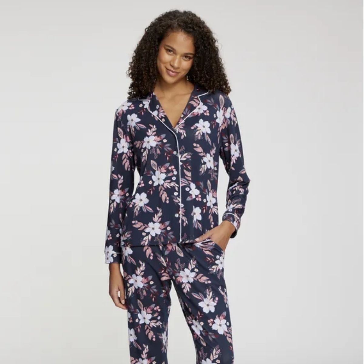Lascana Luxurious Nights pyjamas - BA-44-54 - flower aop - Flower aop