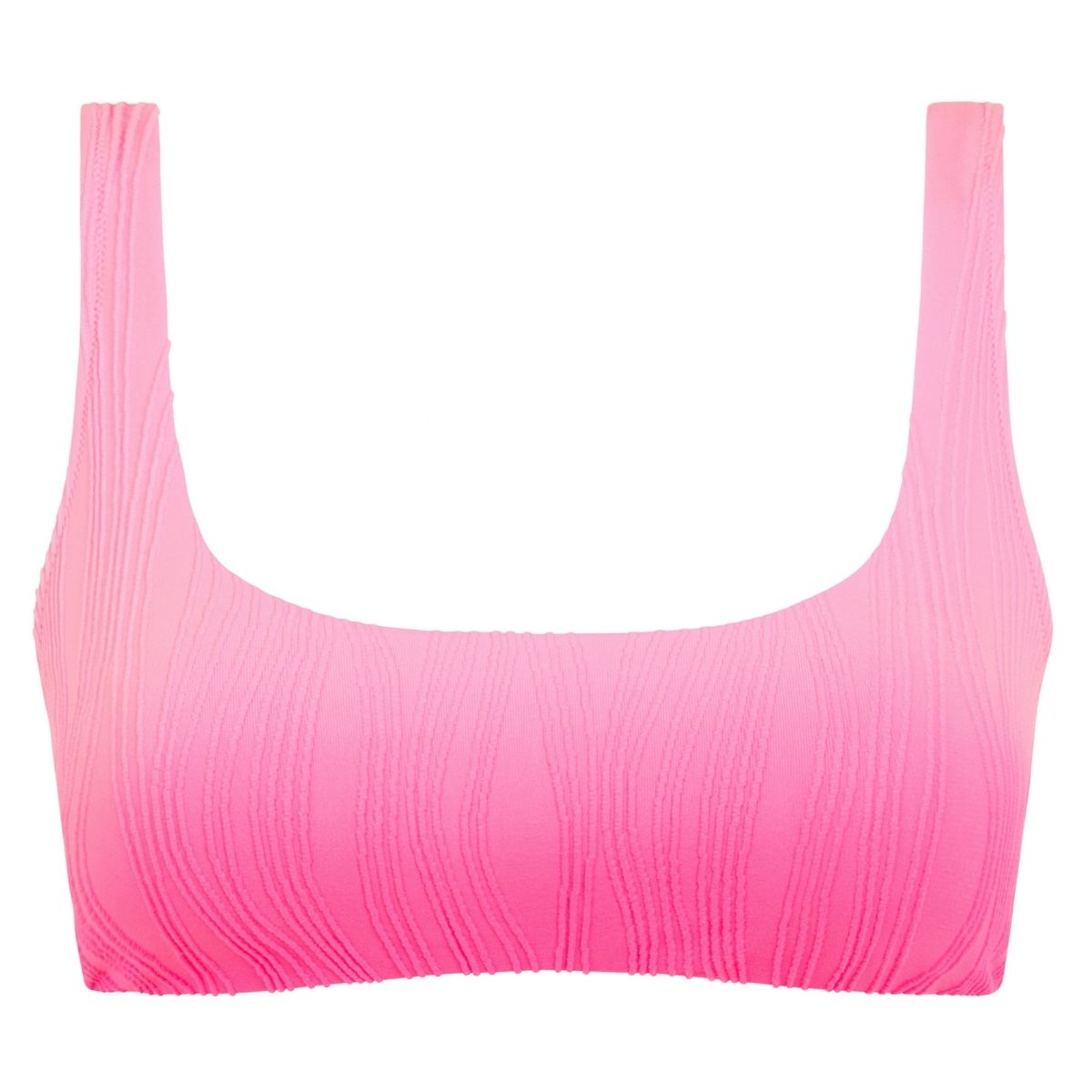 Chantelle Pulp bikini top uden bøjle, pink - C12VQ0 - C77 - Pink Tie And Dye
