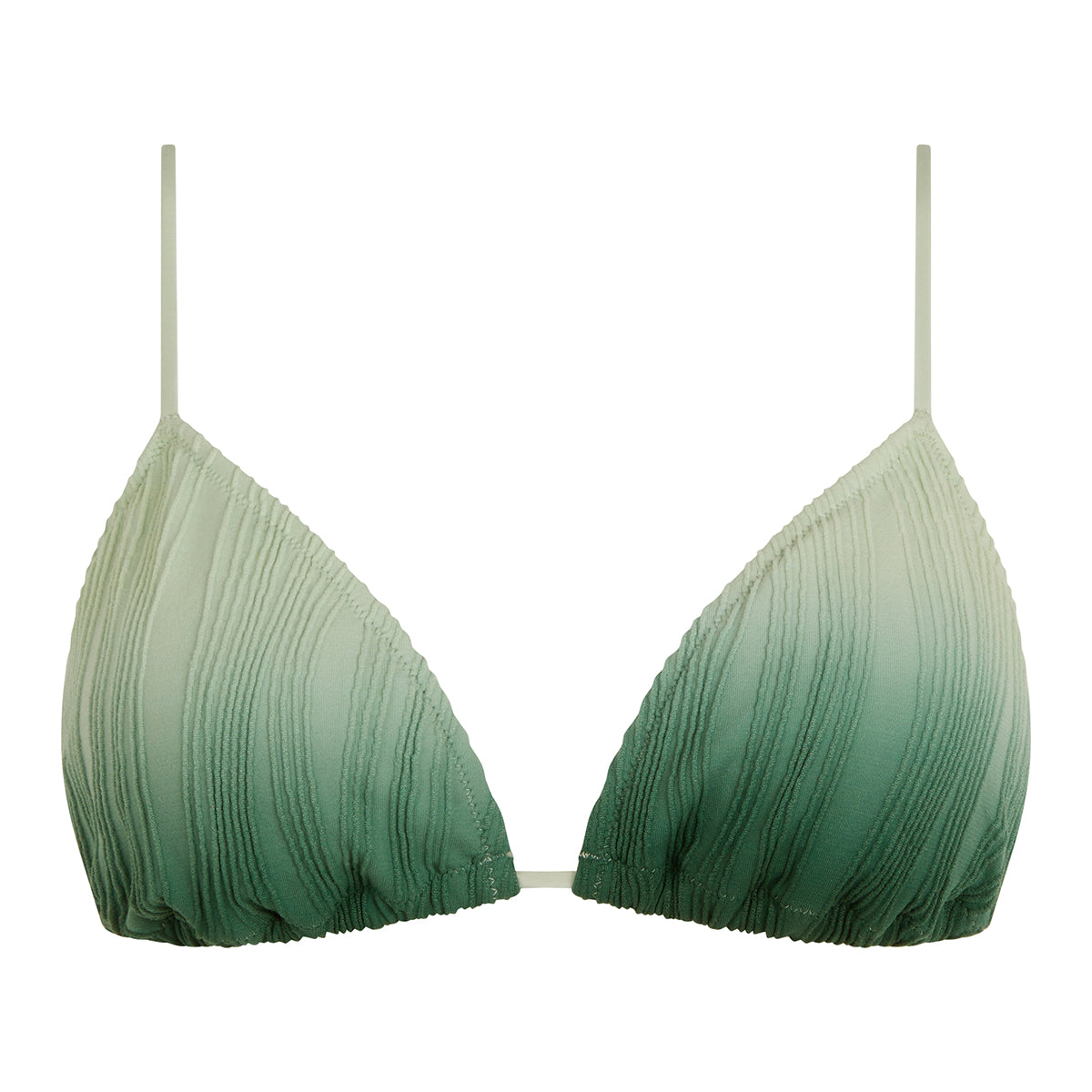 Chantelle Pulp triangle bikini top, grøn - C12VQF - 01B - Green Tie & Dye