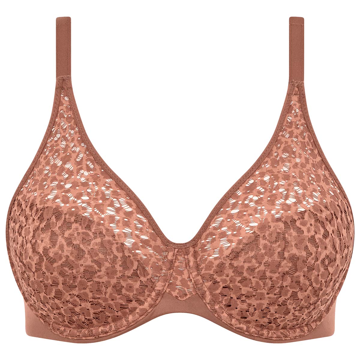Chantelle EasyFeel Norah BH med bøjle, brun - C13F10 - C60 - Wild Brown