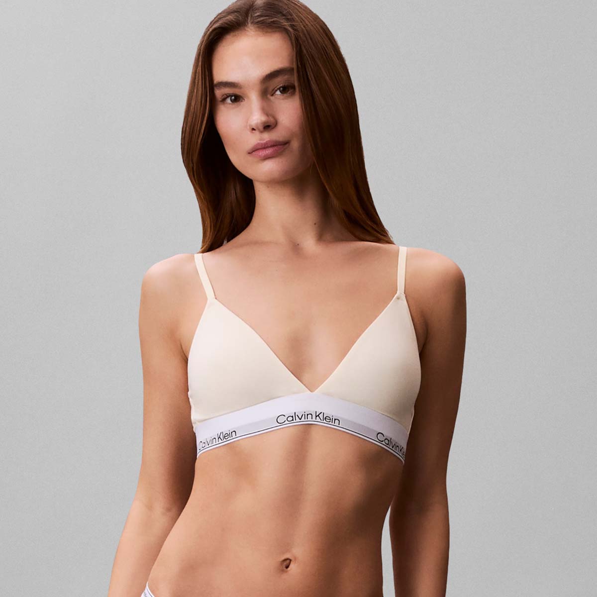 Calvin Klein Icon trekant BH, gul - LV00QF8498 - ZRK - Pear Sorbet