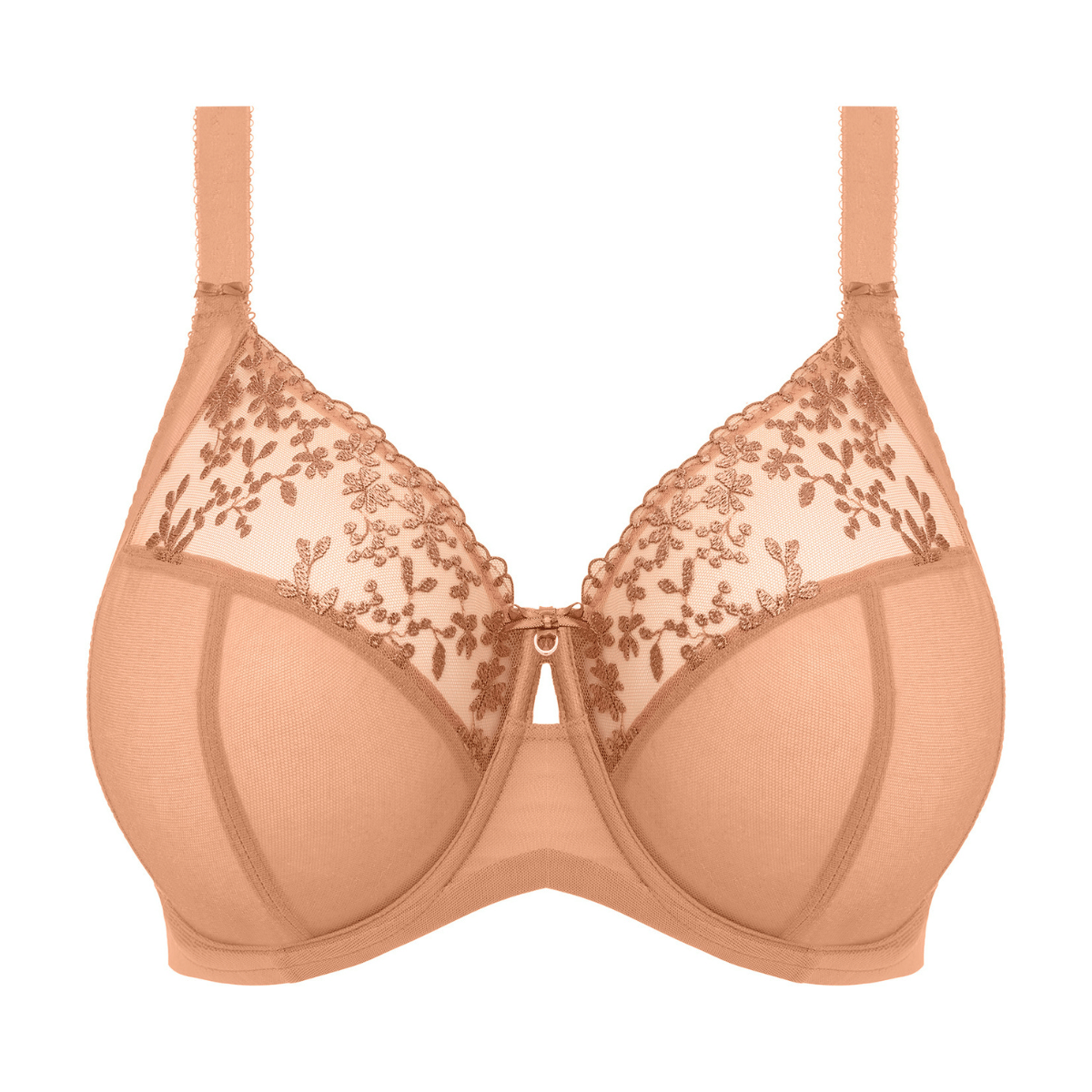 Elomi Zarla BH med bøjle, beige - EL302505 - CAT - Cafe Au Lait