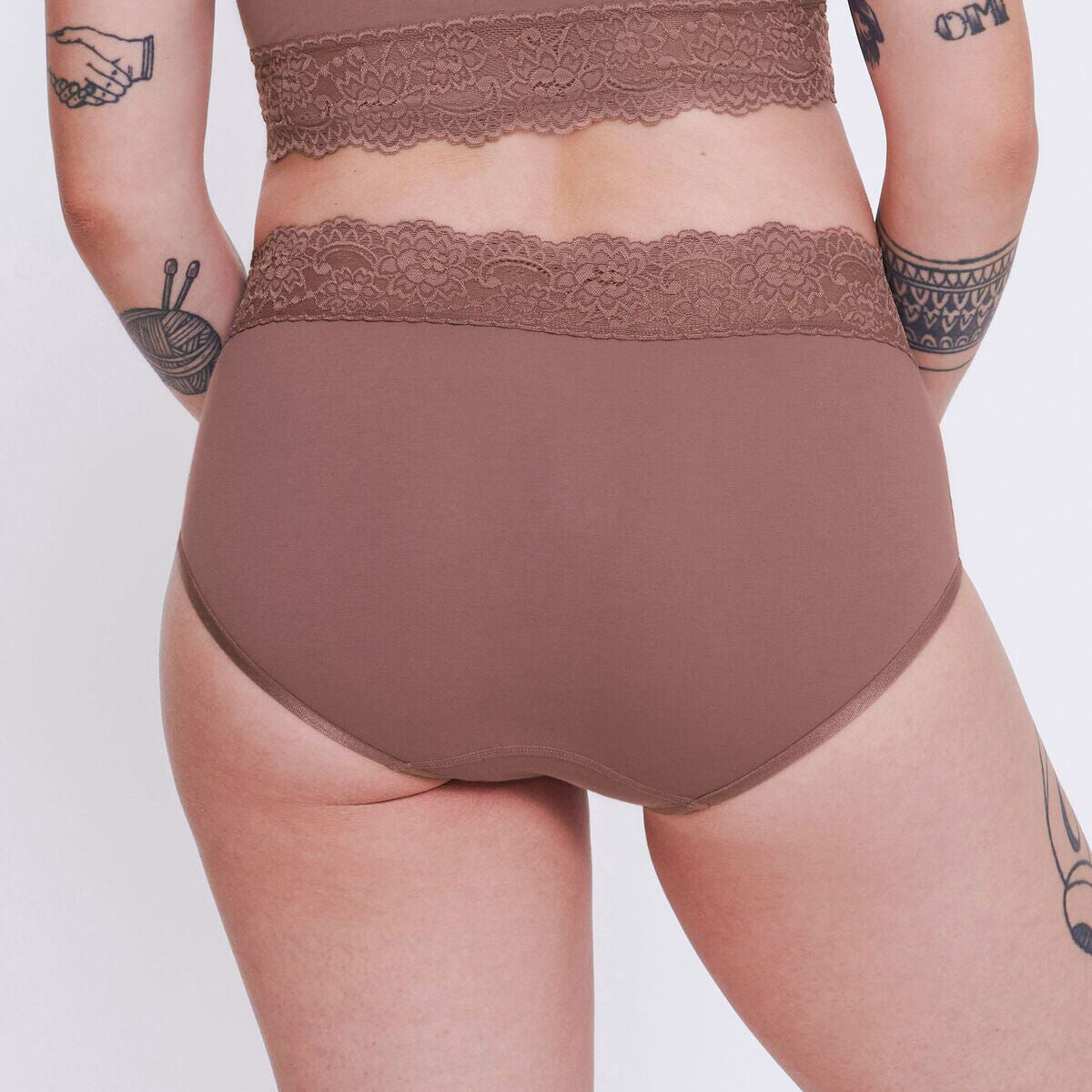 Sloggi Romance midi trusse, rosa - 10031896 - 1141 - Cacao