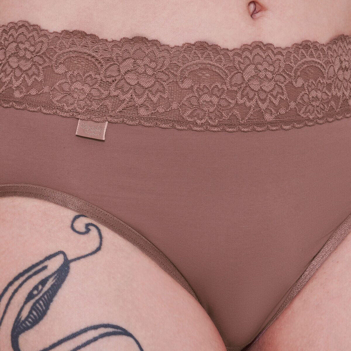 Sloggi Romance midi trusse, rosa - 10031896 - 1141 - Cacao