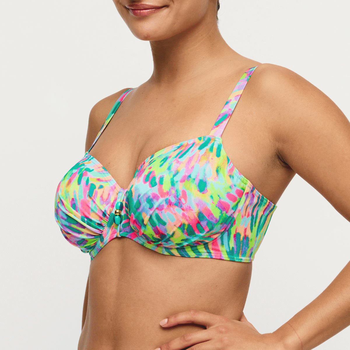 PrimaDonna Douala bikini top med bøjle, multi - 4014010 - IMS - Impressionist Summer