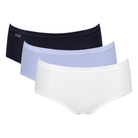 Sloggi Basic+ 3-pak midi trusse, multi - 10107163 - V015 - Multiple Colours