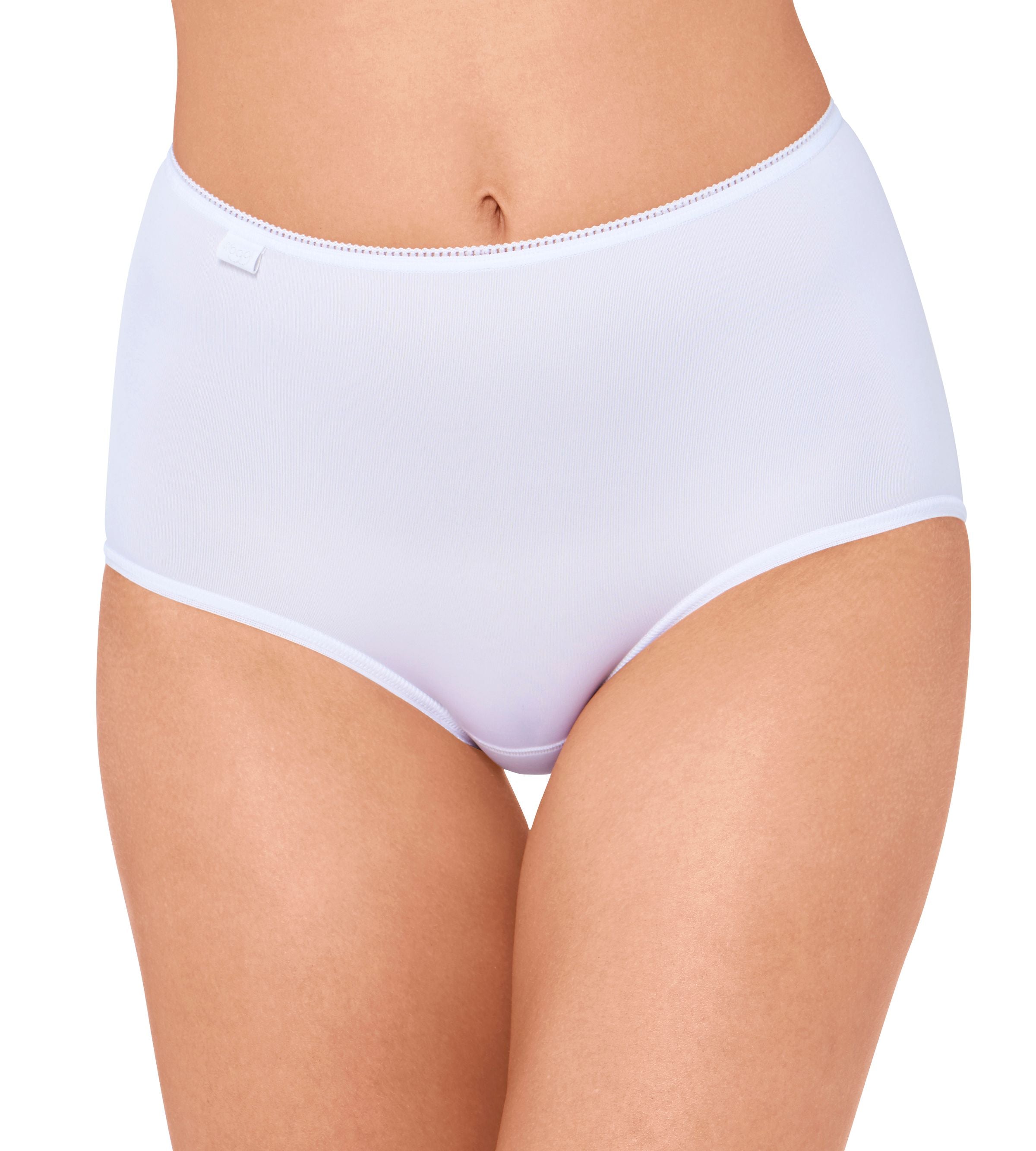 Sloggi 24/7 Microfibre 3-pak maxi trusse, hvid - 10180846 - 0003 - White