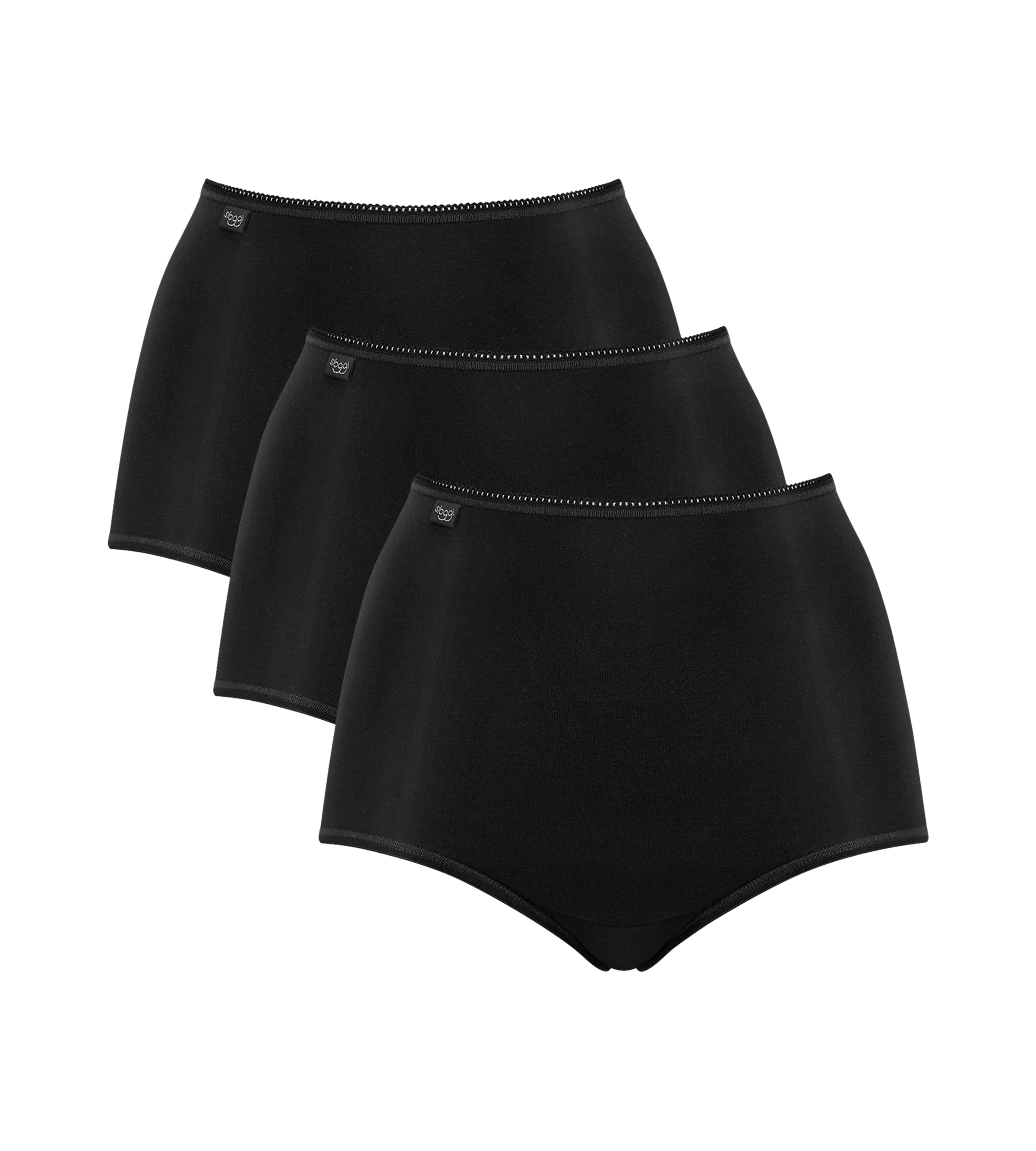 Sloggi 24/7 Microfibre 3-pak maxi trusse, sort - 10180846 - 0004 - Black