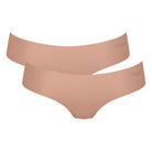 Sloggi Zero Microfibre 2.0 2-pak hipster trusse, brun - 10214628 - 00ME - Cameo Brown