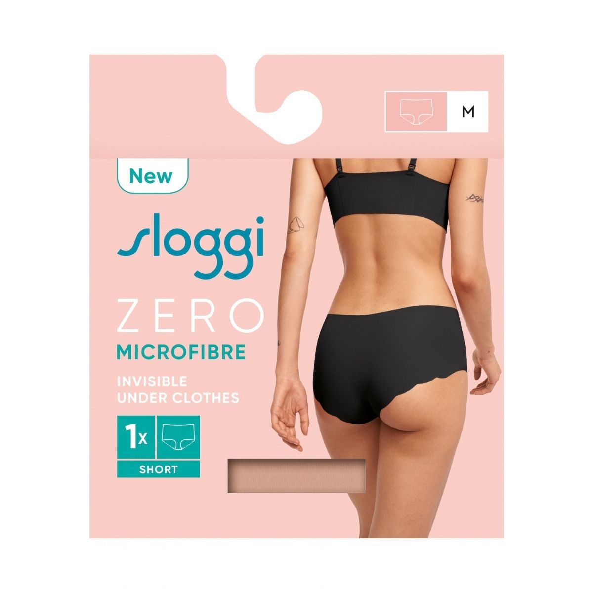 Sloggi Zero Microfibre 2.0 shorts, brun - 10214635 - 00ME - Cameo Brown