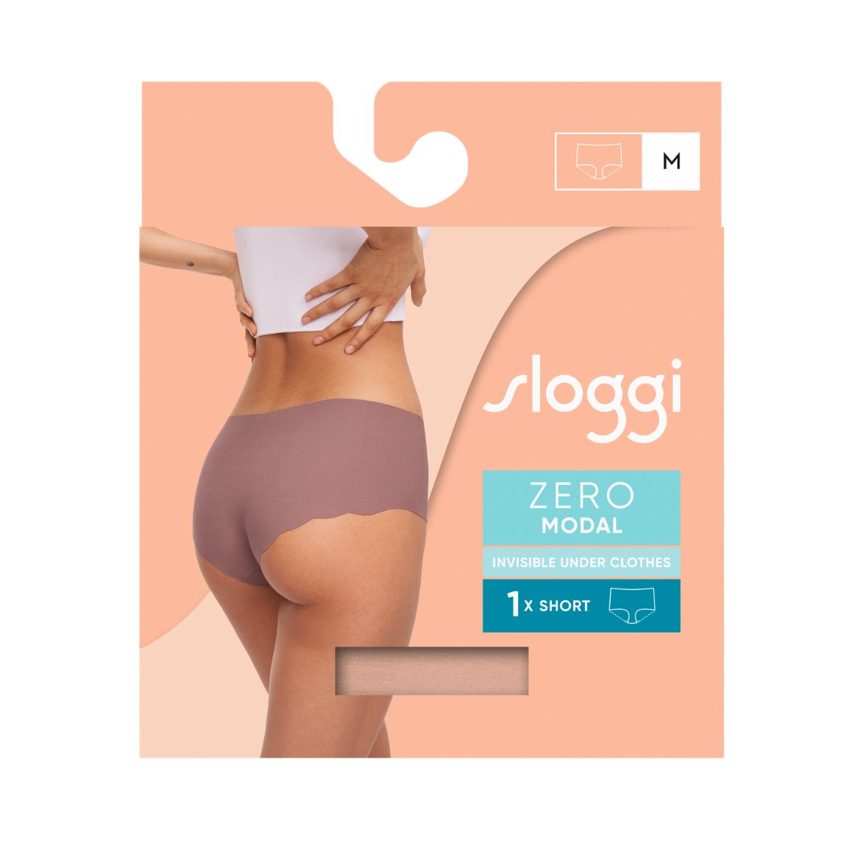 Sloggi Zero Modal 2.0 shorts, brun - 10214687 - 00ME - Cameo Brown