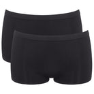 Sloggi Go Sense 2-pak shorts, sort - 10224853 - 0004 - Sort
