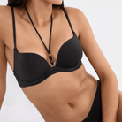 Triumph Summer Sunset WHU Sweet Heart bikini top med bøjle, sort - 10226544 - 0004 - Black