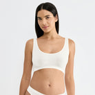 Sloggi Go Sense BH top, hvid - 10226770 - 00GZ - Silk White