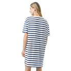 Mey Breezy Stripes t-shirt, hvid - 1230136 - 1768 - Blue Zodiac
