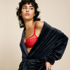 Triumph Sensual Velour - Dark Blue - 10221171-7064