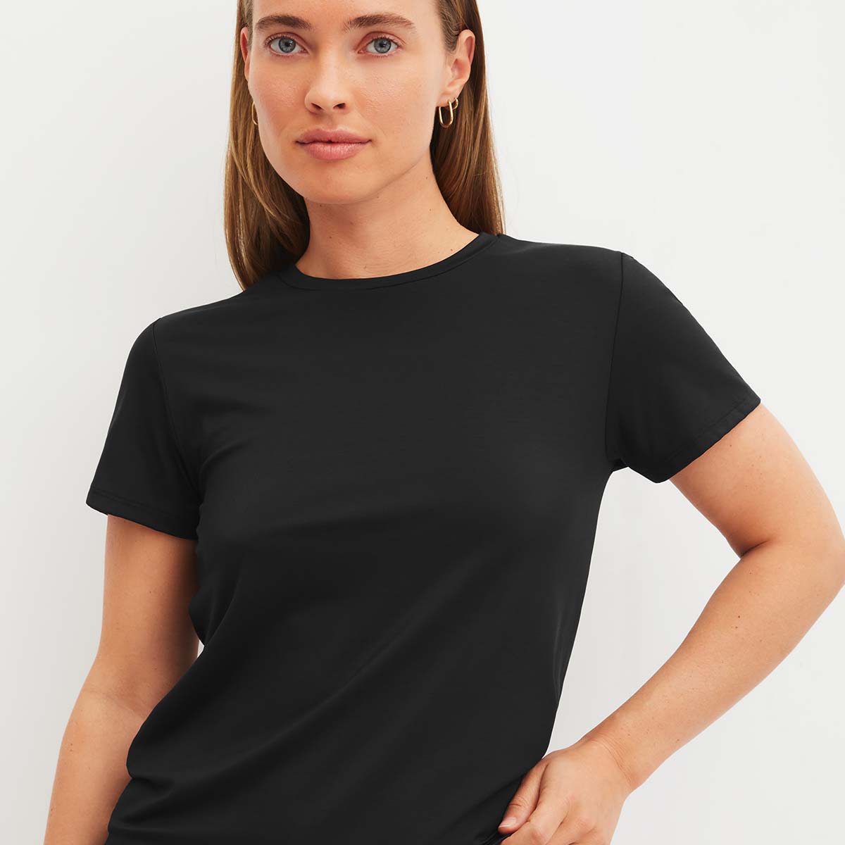 Calida Natural Skin t-shirt, sort - 14859 - 995 - Black