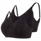 Mamalicious MLilja Feed Me 2-pak amme BH, sort - 20016722 - Black/black - Black/black