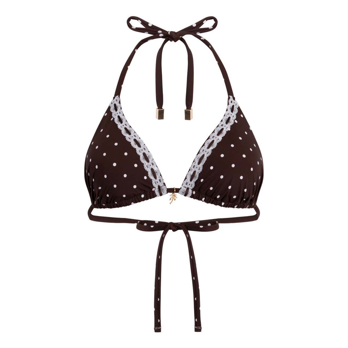 Hunkemöller Algarve bikini top uden bøjle, brun - 305902 - CHICORY COFFEE - Chicory Coffee