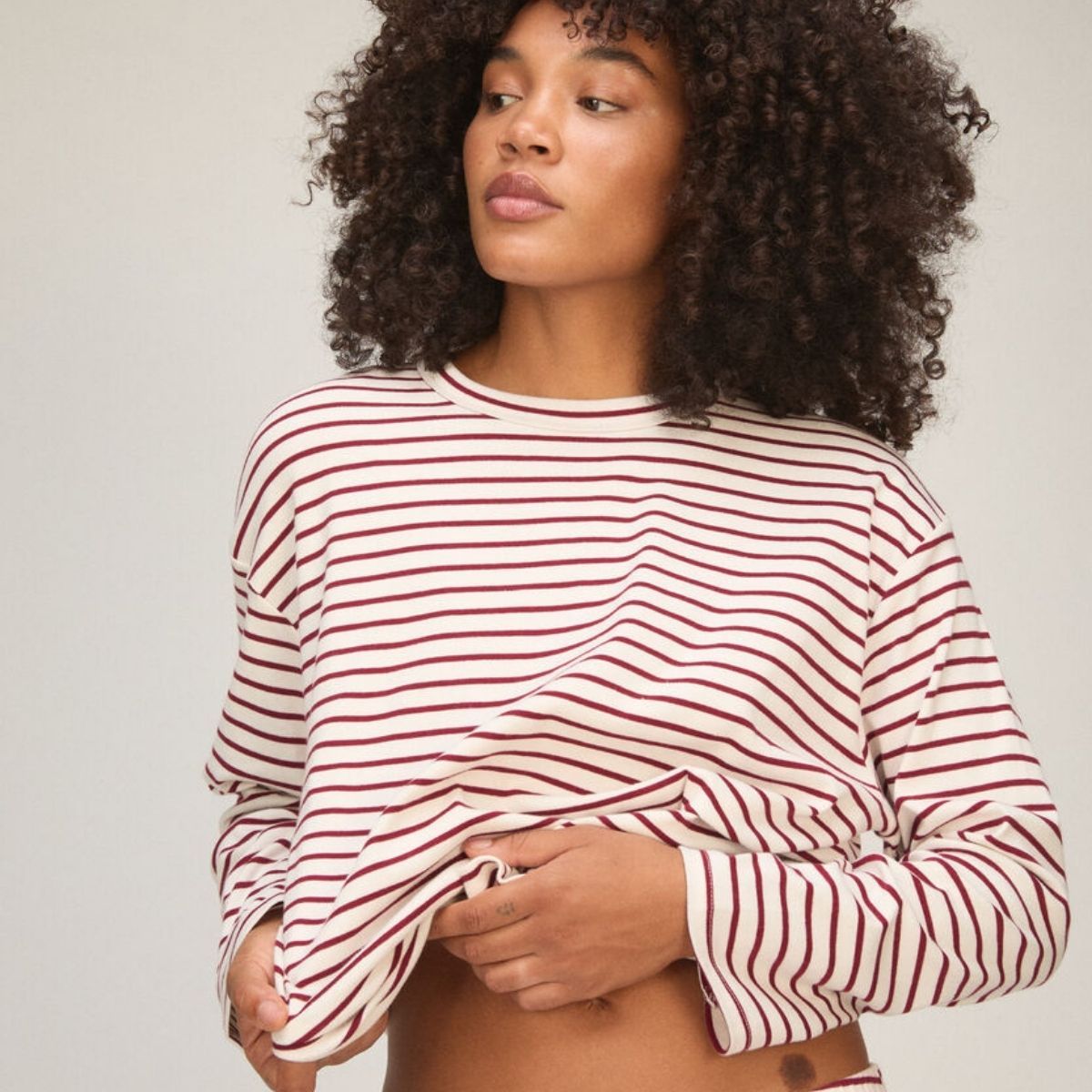 Hunkemöller pyjamas, creme - 307136 - biking red - Biking Red
