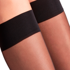 Falke Seidenglatt 15 Den Knee-High - Black - 41790-3009