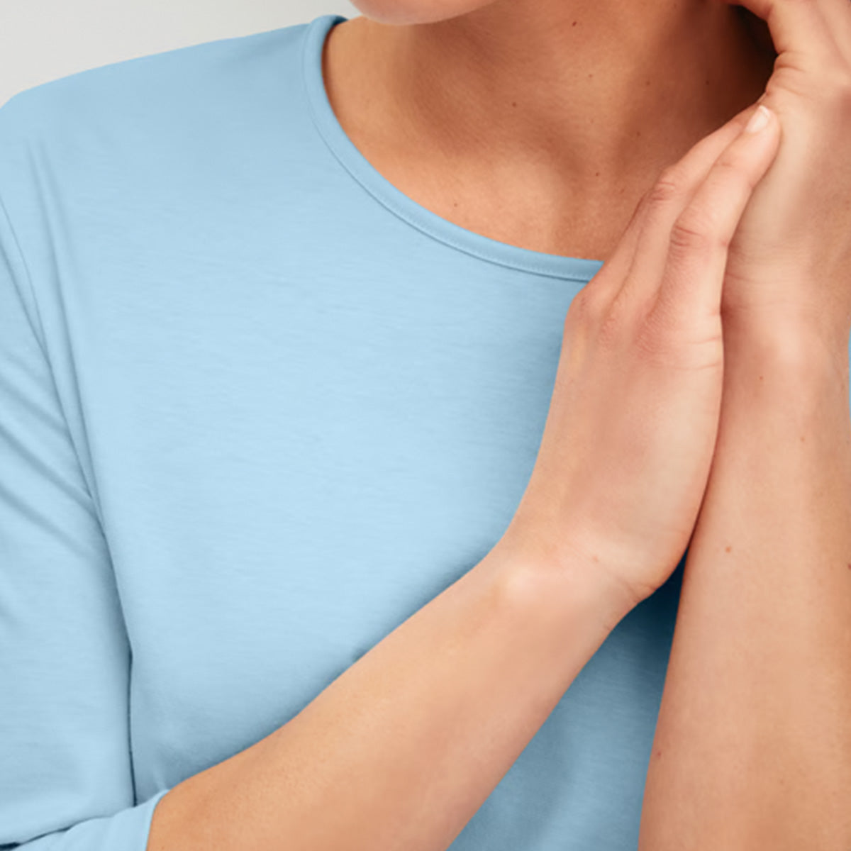 Calida Lovely Nights pyjamas, lyseblå - 46252 - 545 - Cascade Blue