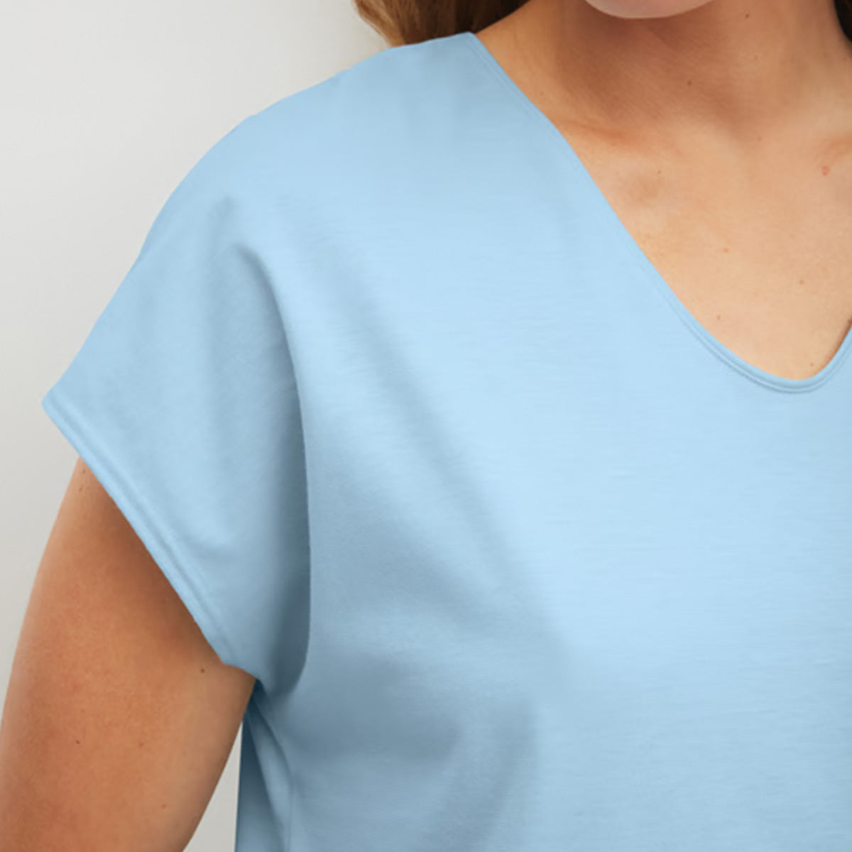 Calida Lovely Nights pyjamas, lyseblå - 48551 - 545 - Cascade Blue