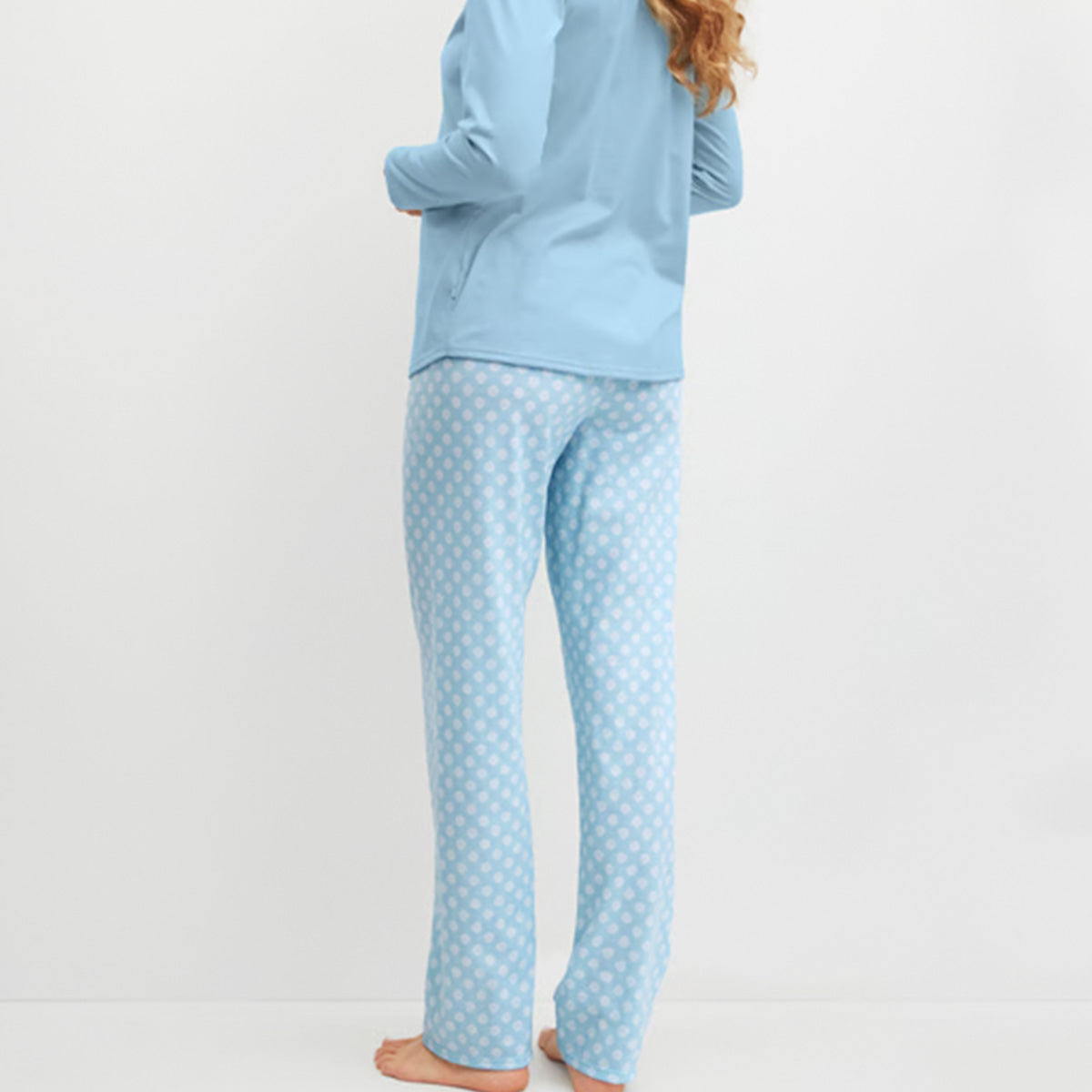 Calida Lovely Nights pyjamas, lyseblå - 48651 - 545 - Cascade Blue