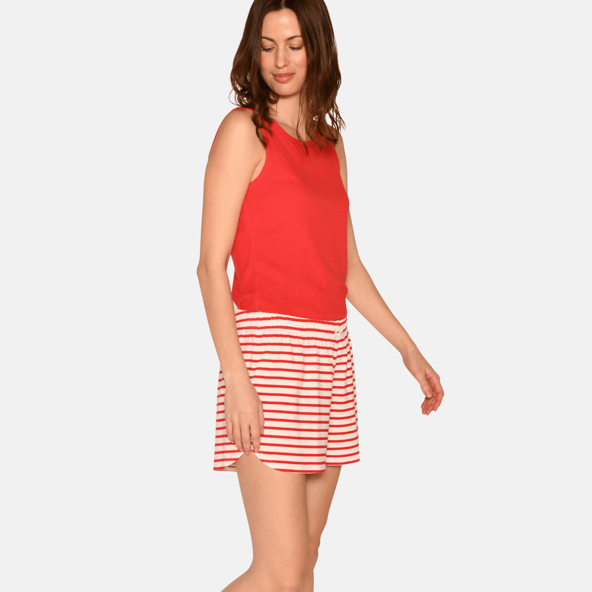 CCDK Kimmy shorts, rød - 60390 - 3029 - Bittersweet Stripe