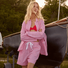 CCDK Amanda natskjorte, rød - 60990 - 3030 - Bittersweet Stripe