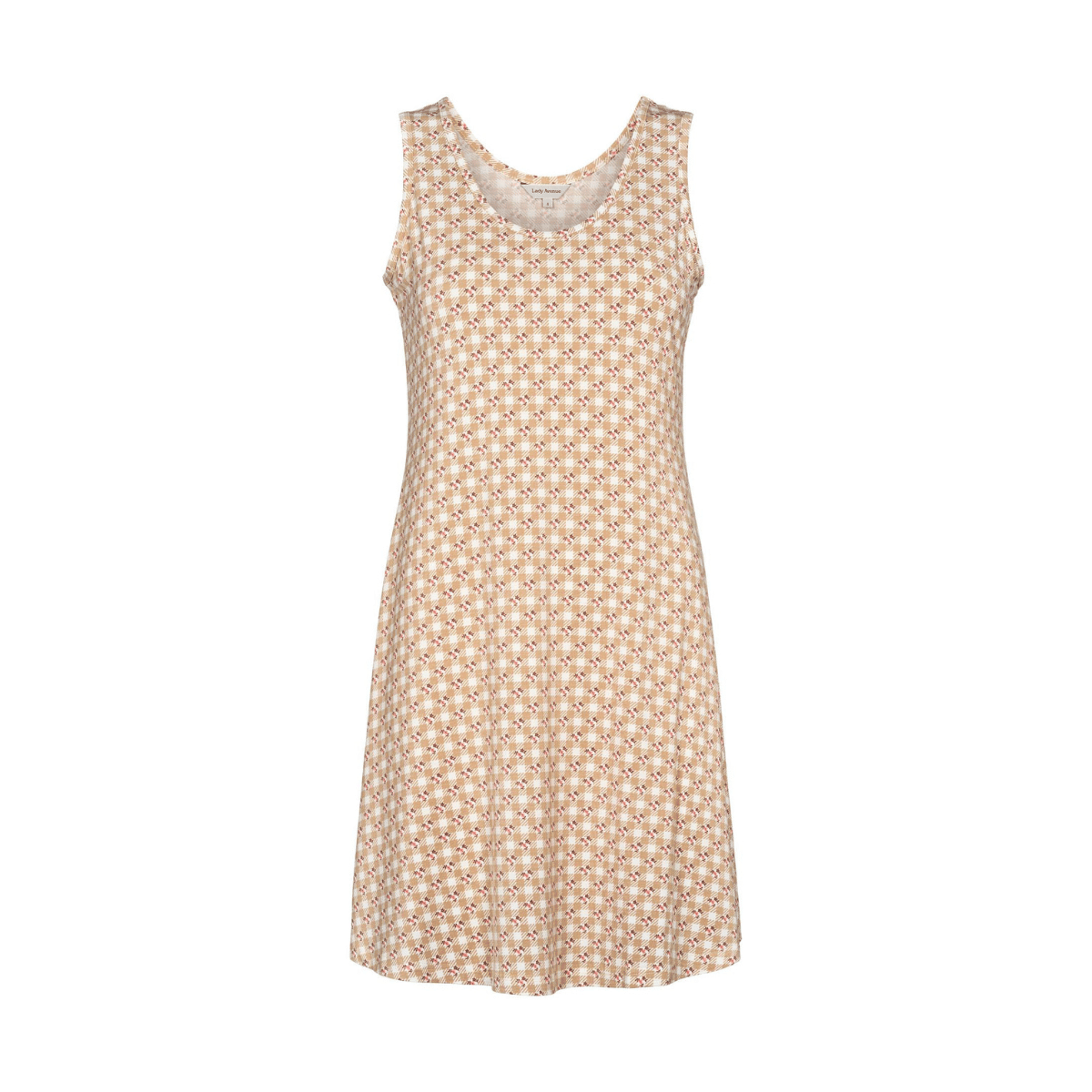 Lady Avenue Bamboo natkjole, beige - 61-504 - 679 - Desert Garden