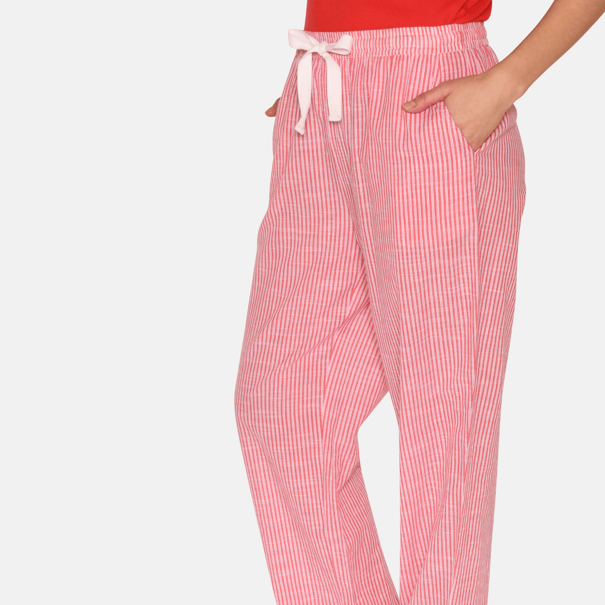 CCDK Pia natbukser, rød - 61010 - 3030 - Bittersweet Stripe