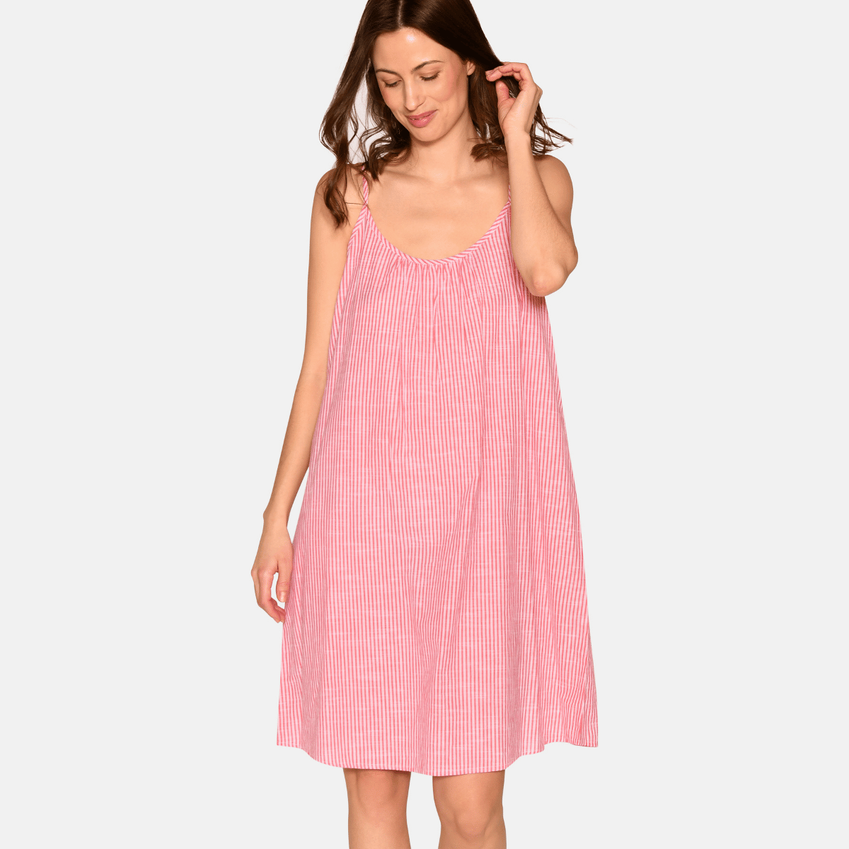 CCDK Mathilde kjole, rød - 61030 - 3030 - Bittersweet Stripe