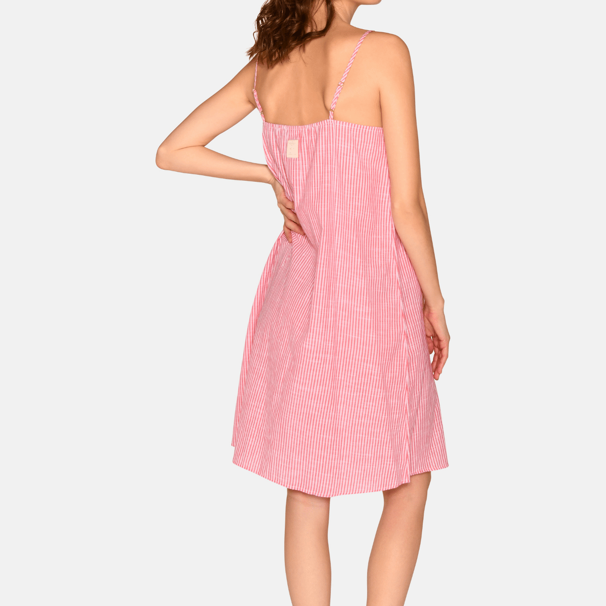 CCDK Mathilde kjole, rød - 61030 - 3030 - Bittersweet Stripe