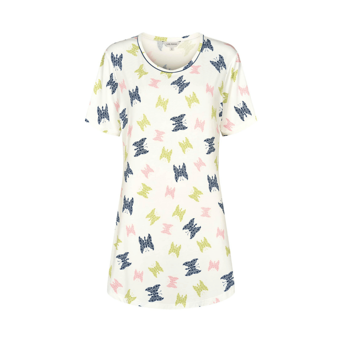 Lady Avenue Bamboo natkjole, hvid - 62-402 - 670 - Botanic Butterfly