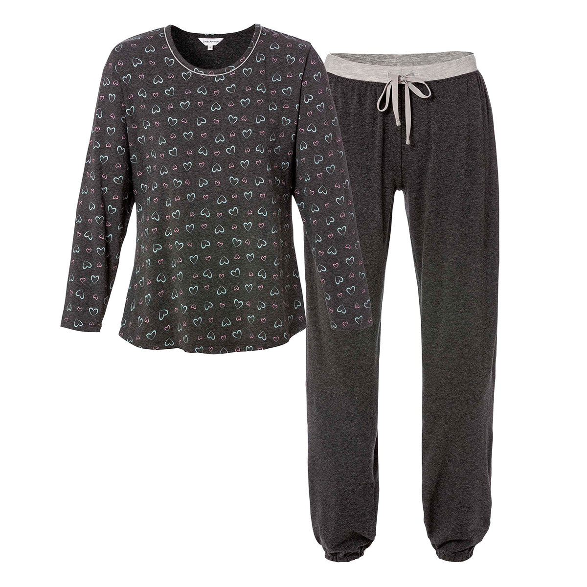 Lady Avenue Bamboo pyjamas, grå - 66715 - 2400 - Grey