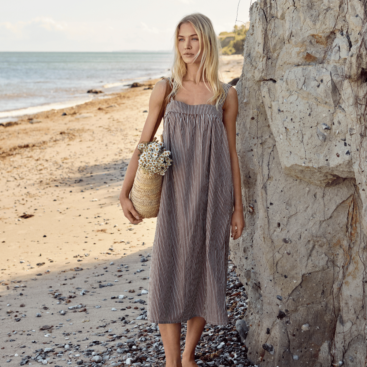 CCDK Sandy kjole, brun - 619070 - 8031 - Chocolate Chip AOP