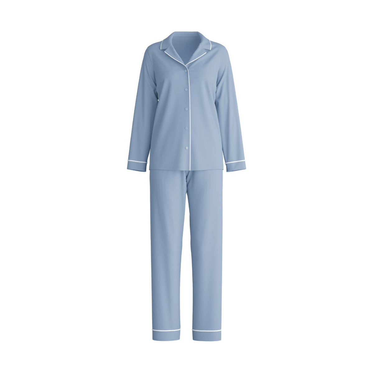 Calida Night Lovers pyjamas, blå - 43629 - 395 - Aura Blue