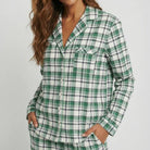 Lascana X-Mas Gift pyjamas, beige - BA-94-54 - beige check - Beige Bheck